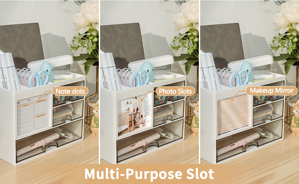 【SG READY STOCK】Multifunction Desktop Drawer Storage Box Stackable ...