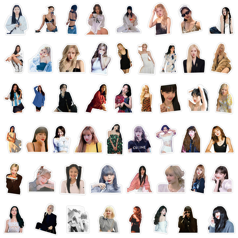 100pcs Trendy BLACKPINK Stickers Singer Aesthetic Kpop for Girls Cool ...