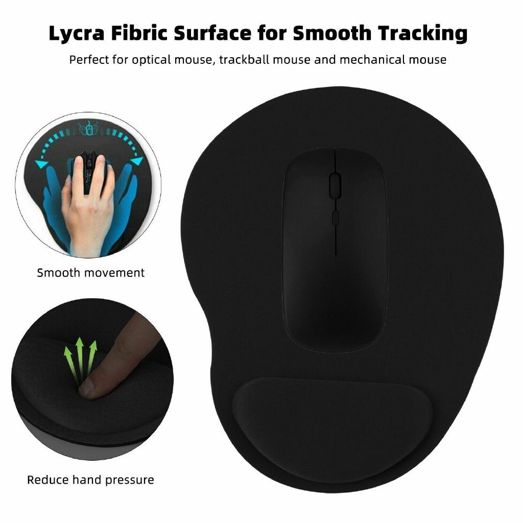 EVA Support Wristband Mouse Pad Mice Mat Soft Non Slip for Gaming ...