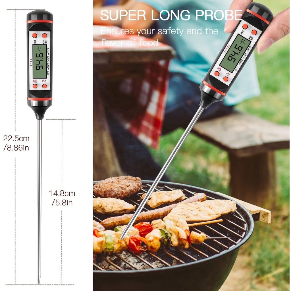 Kitchen Thermometer Cooking Digital Precise Accurate For BBQ Food Meat ...