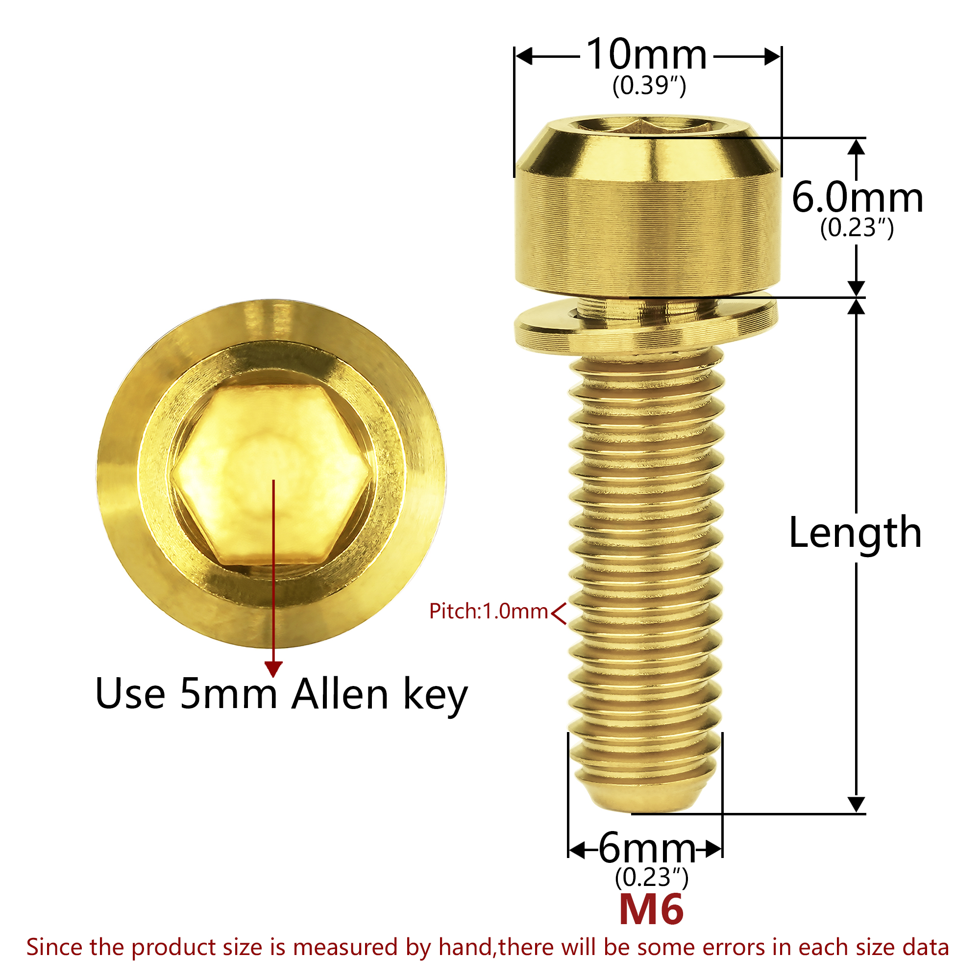 Weideer 122PCS Crib Screws And Nuts Kit, Furniture Bolts M6x16 20 25 30 40 50 60 70 80mm Barrel - View #11