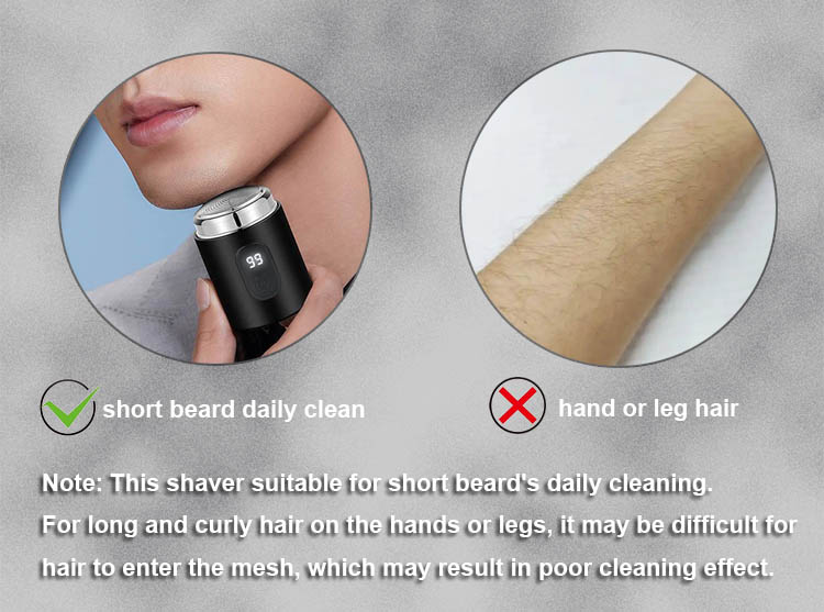 Men‘s Shaving LCD Display Portable MINI Electric Shaver for Men Travel ...