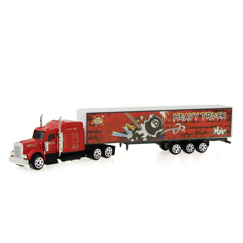 Alloy Tanker Model Car Toy Container Truck Mini Diecast Engineering ...