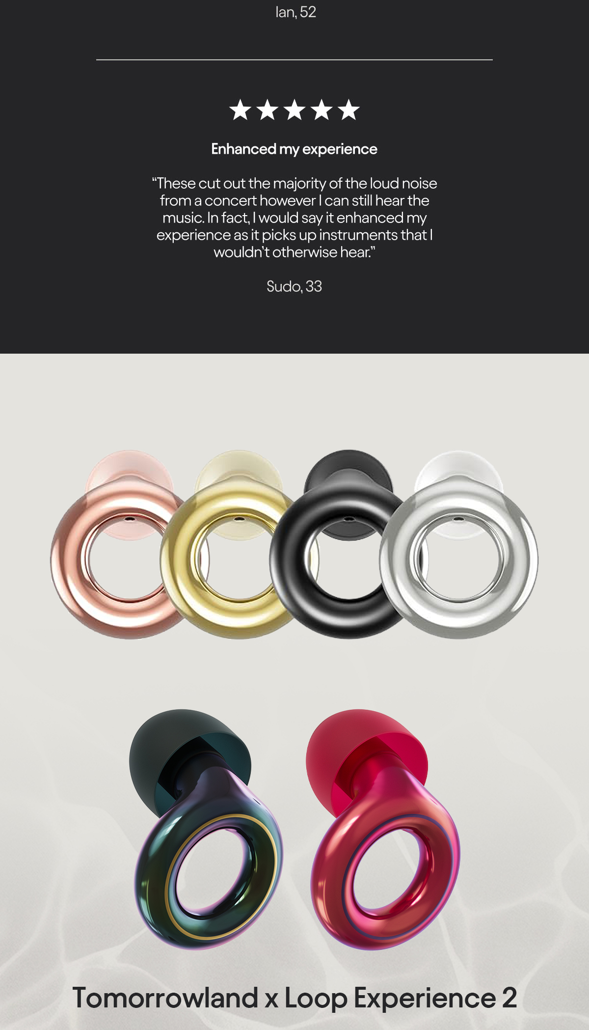 Loop Experience 2 Ear Plugs – Concert Earplugs Stylish Certified ...