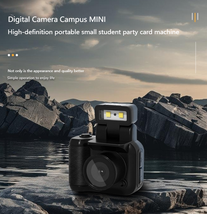 PURAIN Y4000 HD Retro CCD 1080P Mini Camera With Flash Lamp And Battery ...