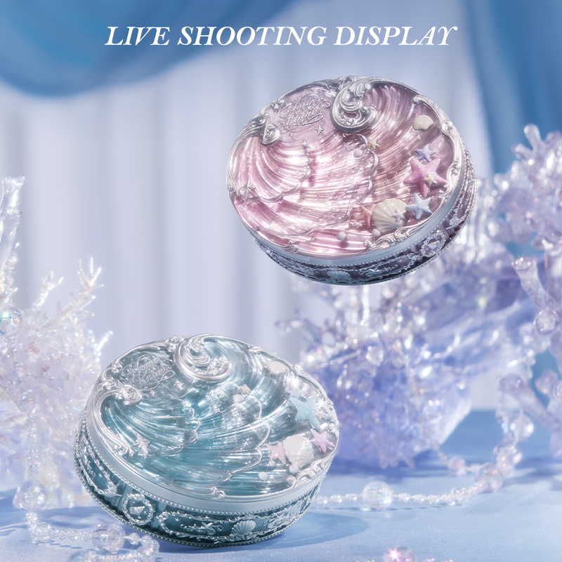 Flower Knows Shell's Jewel Collection Baked Setting Powder Natural Look ...
