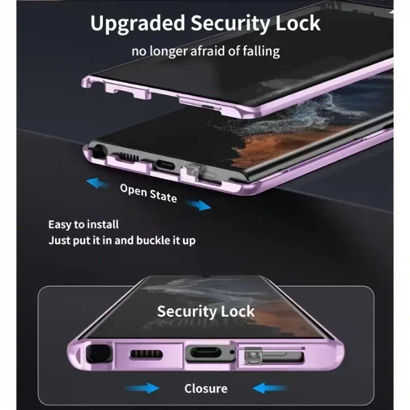 Magnetic Case For Samsung Galaxy S26 Ultra S25 Ultra S24 Ultra S23 FE ...
