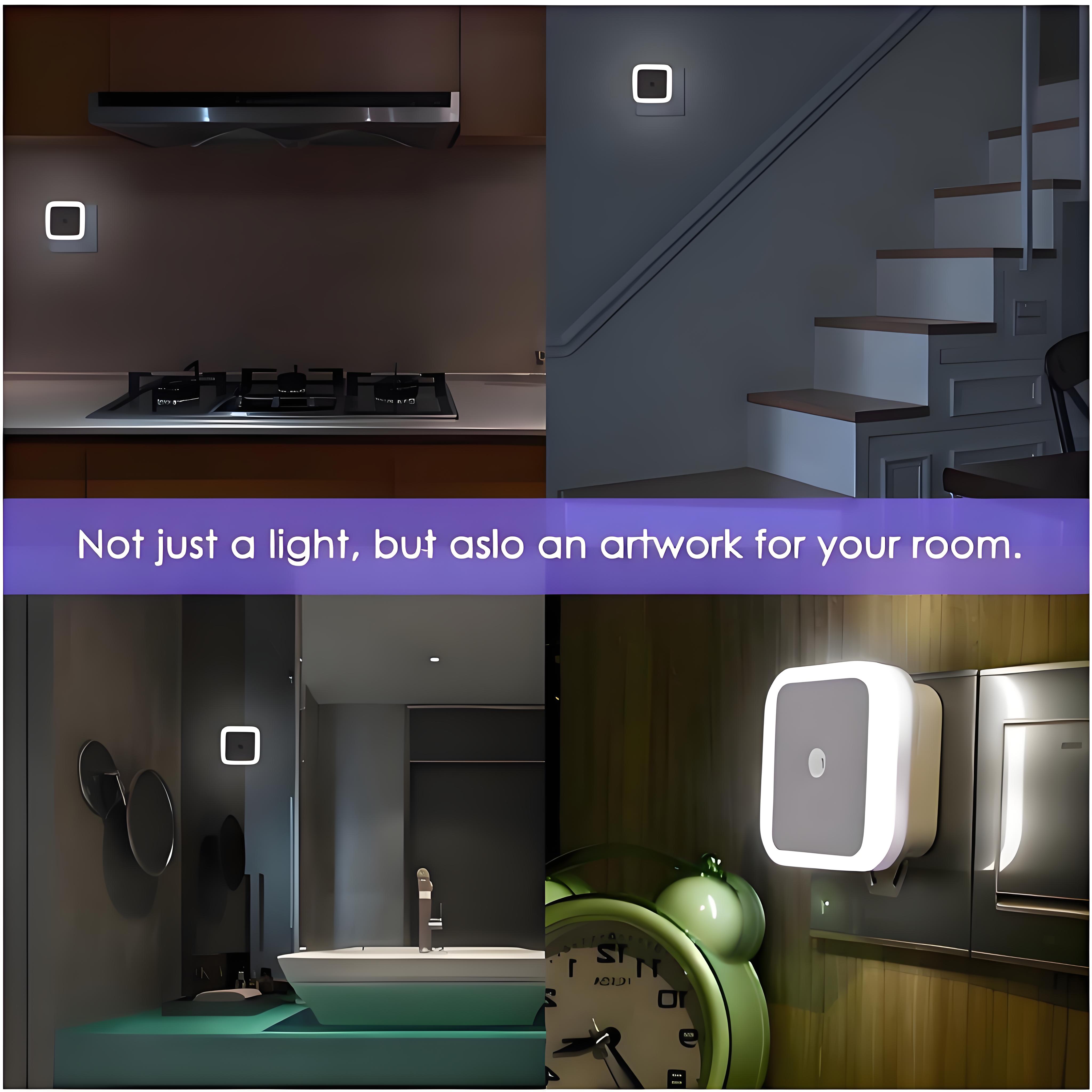 Mini LED Night Light with Weak Current Sensor - Auto ON/OFF for Baby ...