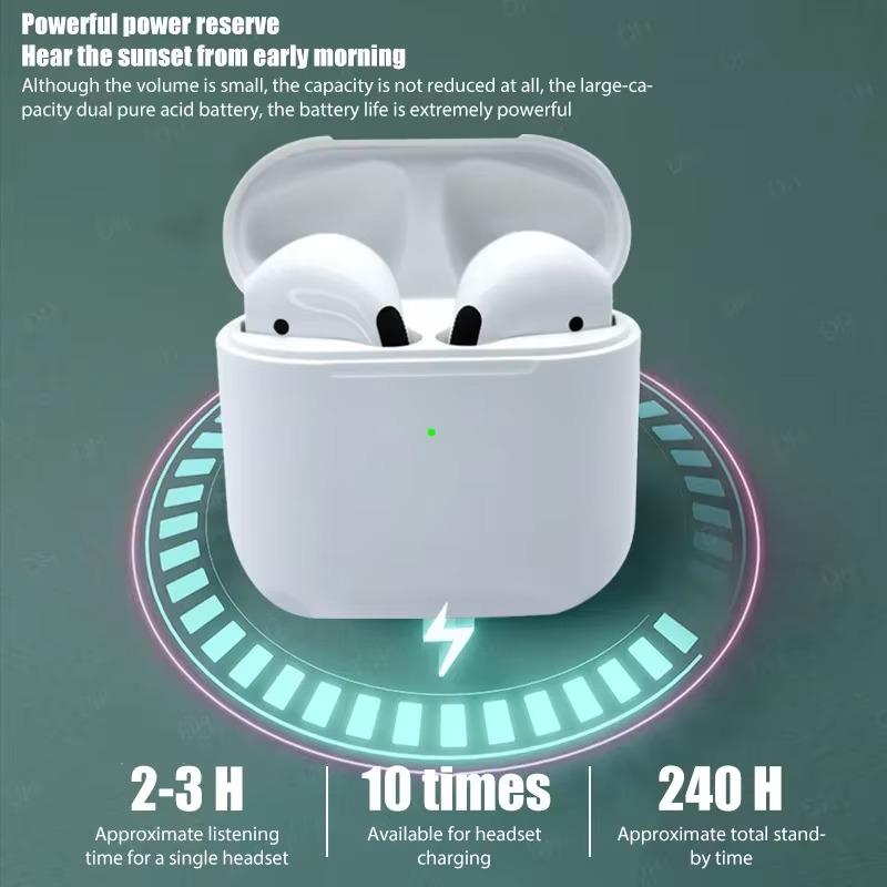Pro4 Earphones TWS Wireless Bluetooth Earbuds In-Ear Headphones ...