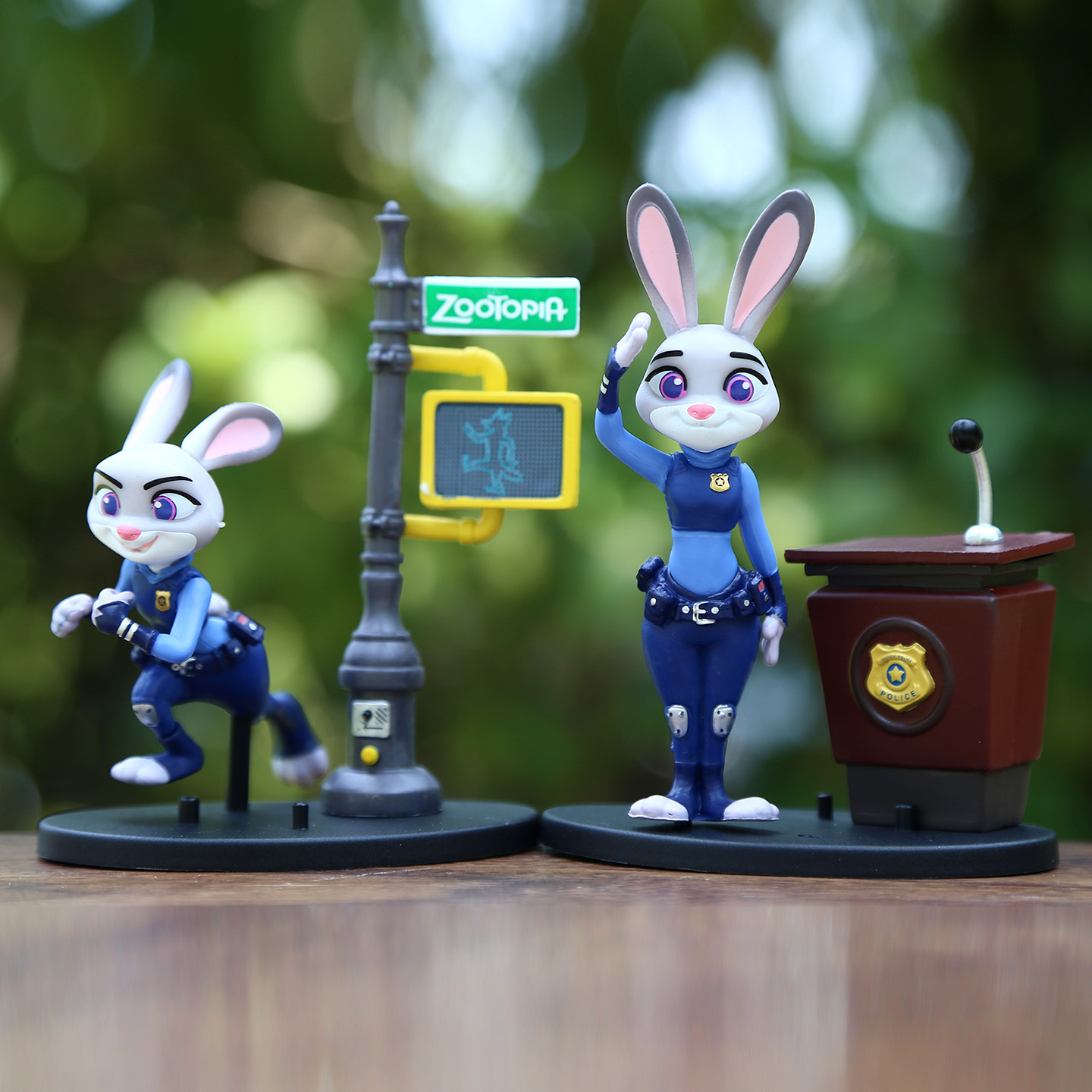 6Pcs/Set 12cm Cartoon Anime Zootopia Judy Hopps Rabbit Police Nick ...