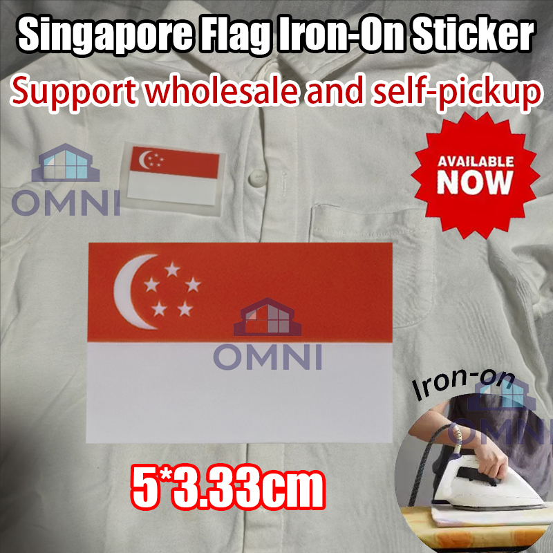 🚩Lowest Price🚩Singapore Sticker Flag Clothes Stickers NDP 2025 National ...