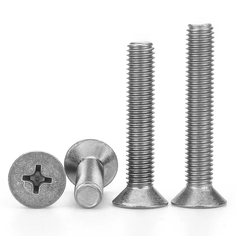 TA2 titanium countersunk cross head screw, pure titanium flat head ...