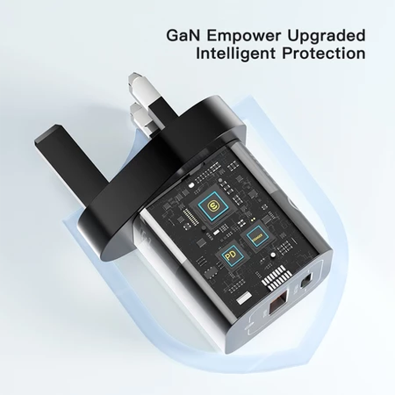 Fast Charger Type-C+USB-A 65W EU PD Compact Two-Port Fast Charging For ...