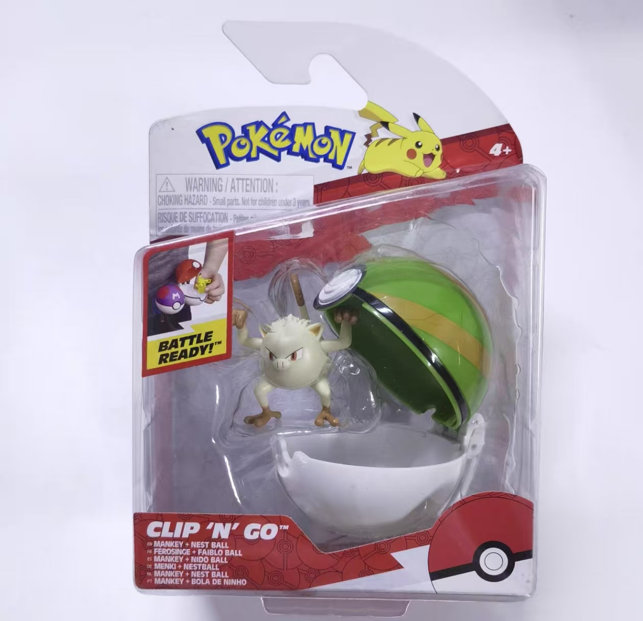 Pokémon Clip'n'Go - Poké Ball Avec Figurine Plinfa 5 Cm - Jouet Officiel Dès 4 Ans