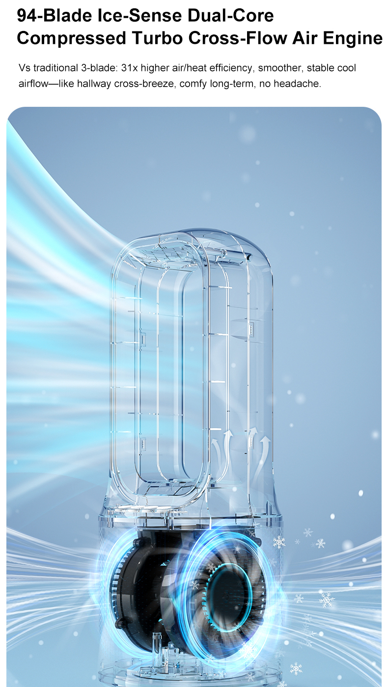 【SG Stock】WANTECH™ Bladeless Fan Table Fan Standing Fan Air Cooler Fan ...