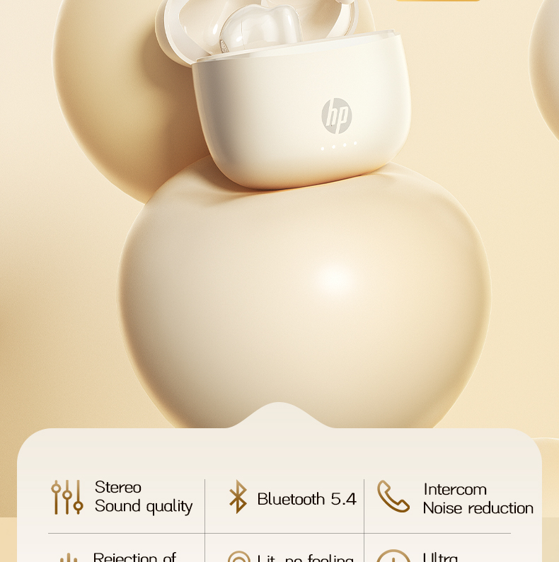 HP TWS Earbuds Bluetooth 5.4 | ENC Call Noise Cancelling & Battery ...