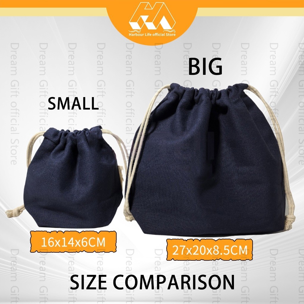 Personalised Cotton Linen | Drawstring Canvas Pouch | Travel Clothing ...