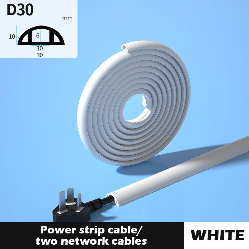 Floor Cable Cover PVC Cord Protector Self-Adhesive Power Cable ...