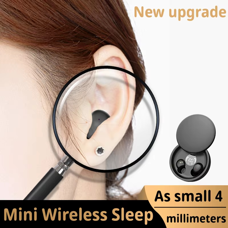 MD-12256 Earphone Wireless Earbuds Invisible Sleep Bluetooth Headsets ...