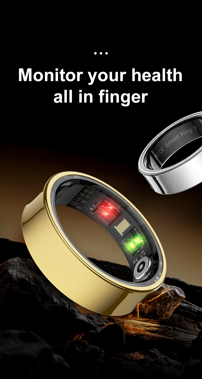 New R09 Smart Ring with Charging C ase 2025 Men Women Couple Smart ring ...