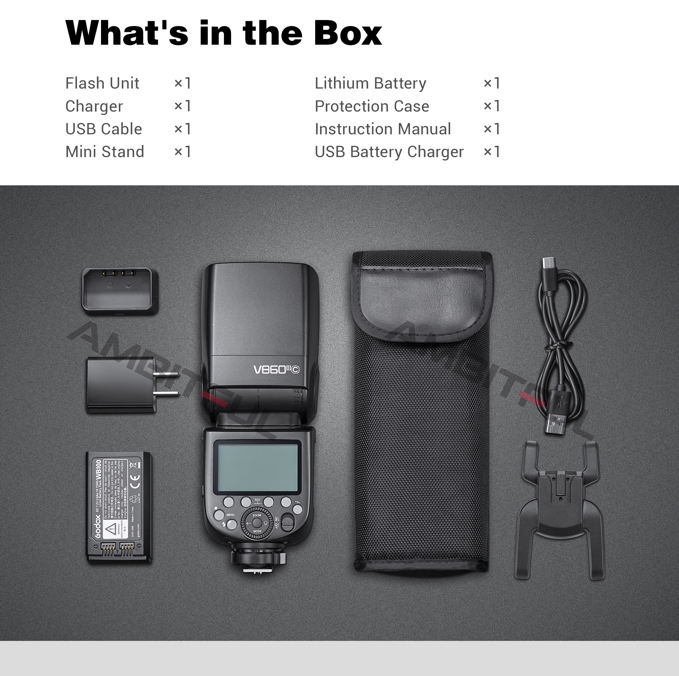 Godox V860III/V860 TTL Li-Ion Flash Kit  Nikon Canon Sony Fujifilm Olympus Panasonic) I.390506375
