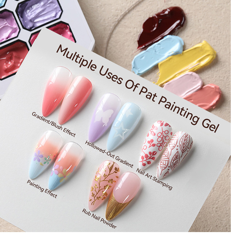 UR SUGAR Pat Paint Nail Gel Polish 9 Colors Ombre Nails Gradient Gel ...