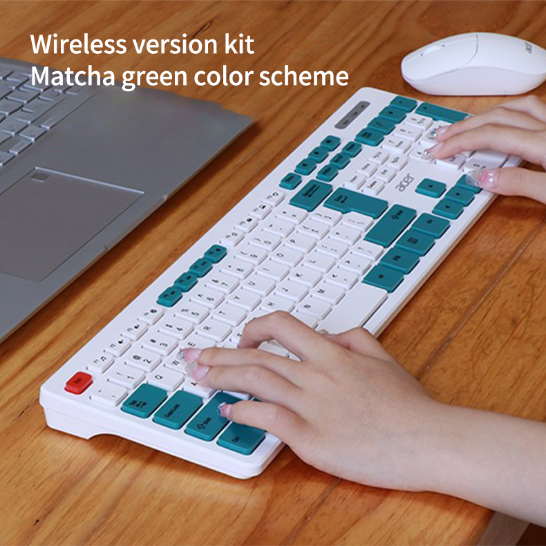 Acer 2.4G Wireless Keyboard and Mouse Silent Keyboard Mouse Combo Set ...