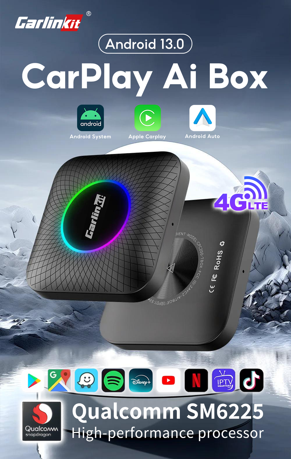 [SG] CarlinKit Ai Box Wireless Carplay Adapter Android 13 8-Core 8+128G ...