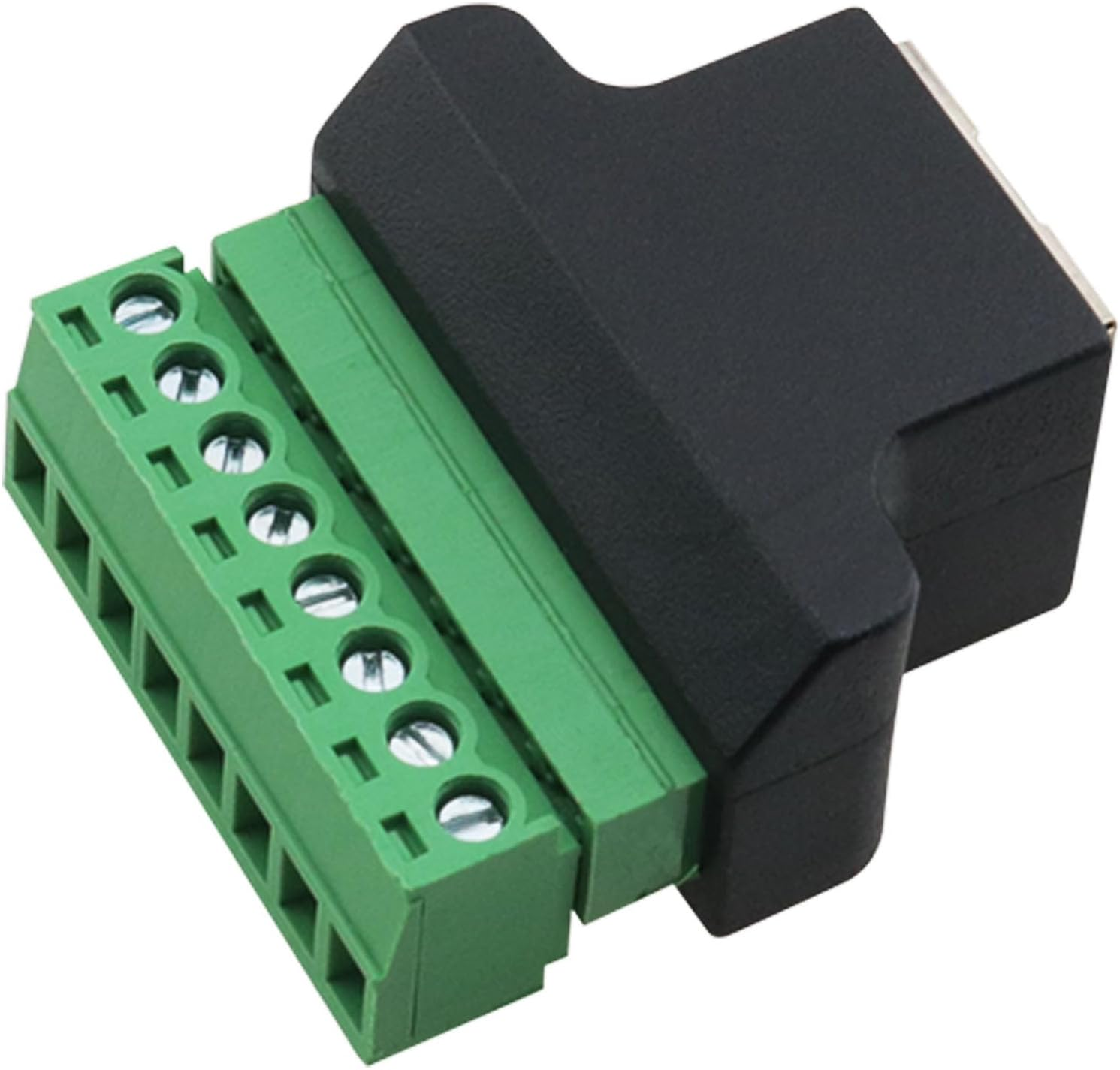 8 Pin RJ45 Connector Adapter with Screw Terminal for DVR CCTV RJ45 Male ...