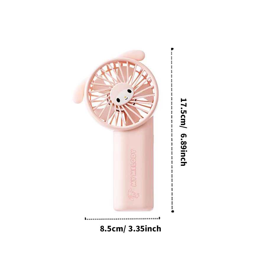 MINISO Sanrio Series Handheld Cooling Fan Adorable 1800mAh My Melody ...