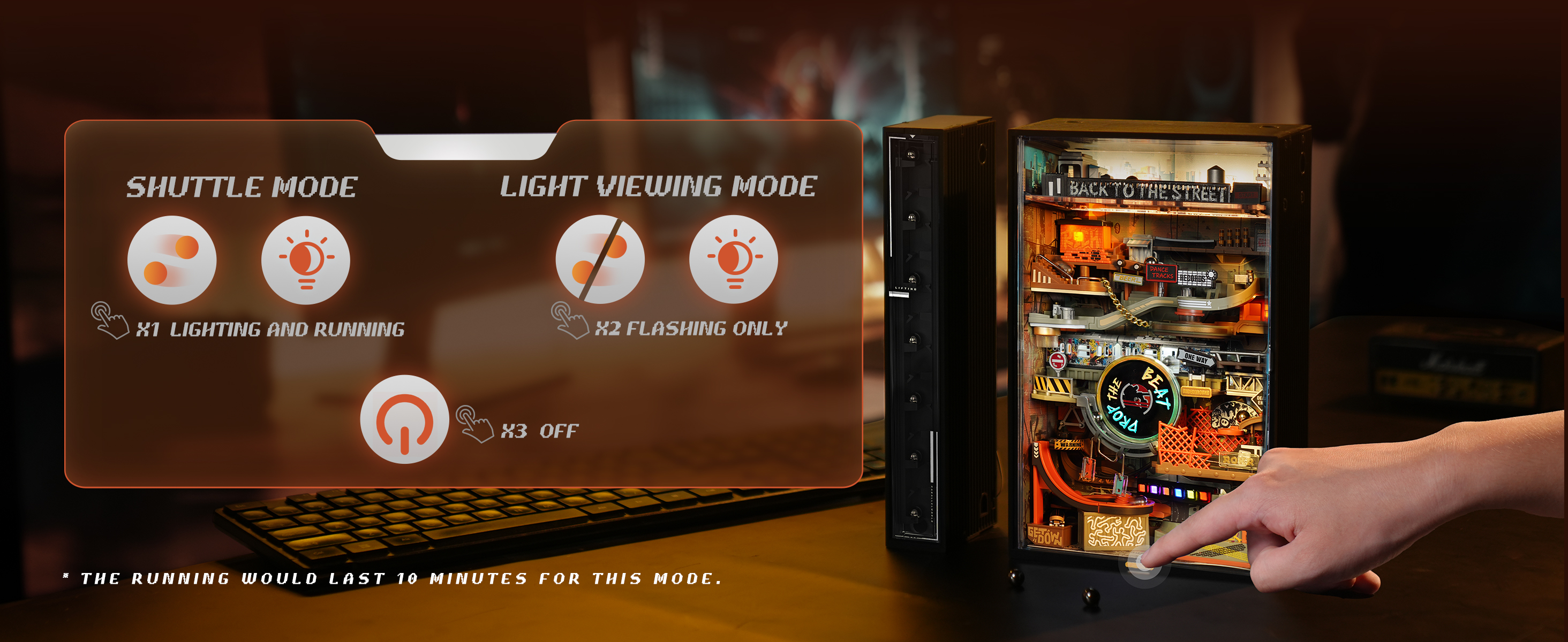 ROKR Parallel World DIY Building Toy Sets LED Marble Run 3D Puzzle Model  Kits Adults Teens Man Toy Gift | Shopee Singapore