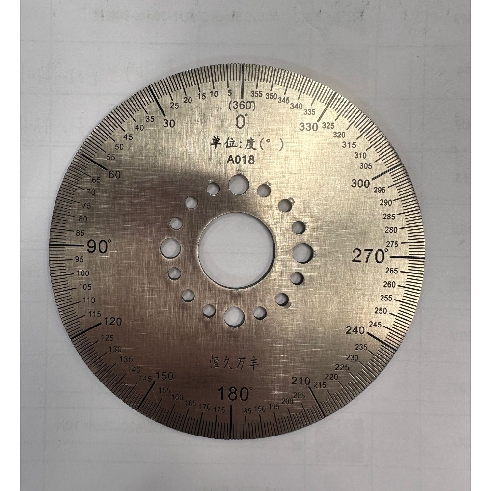 One Piece Outer Diameter 100mm Dial Scale Identification Dial Degree ...