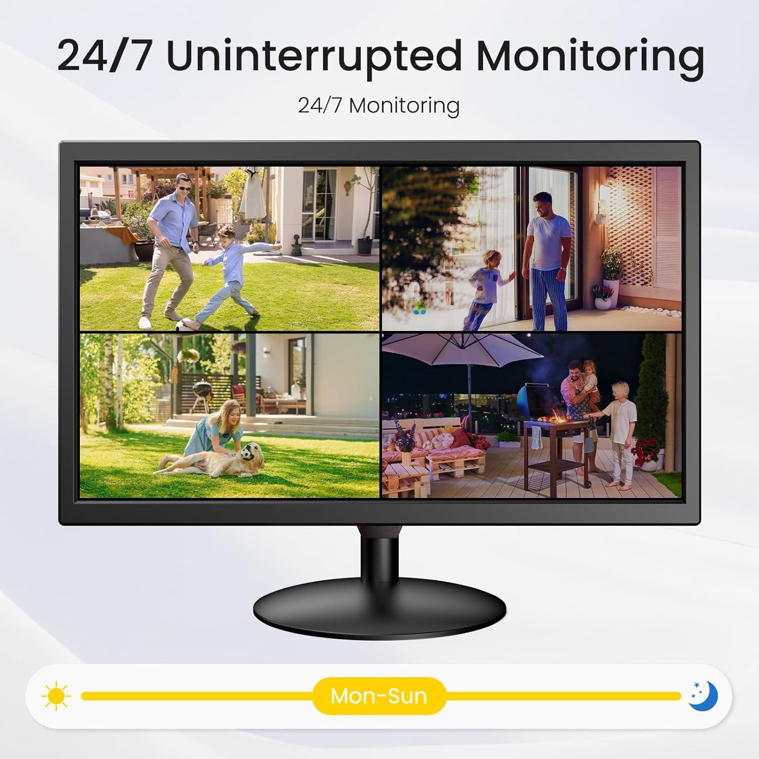 Eyoyo Security Camera Monitor 22-inch, 1080P FHD 75Hz LED PC Screen ...