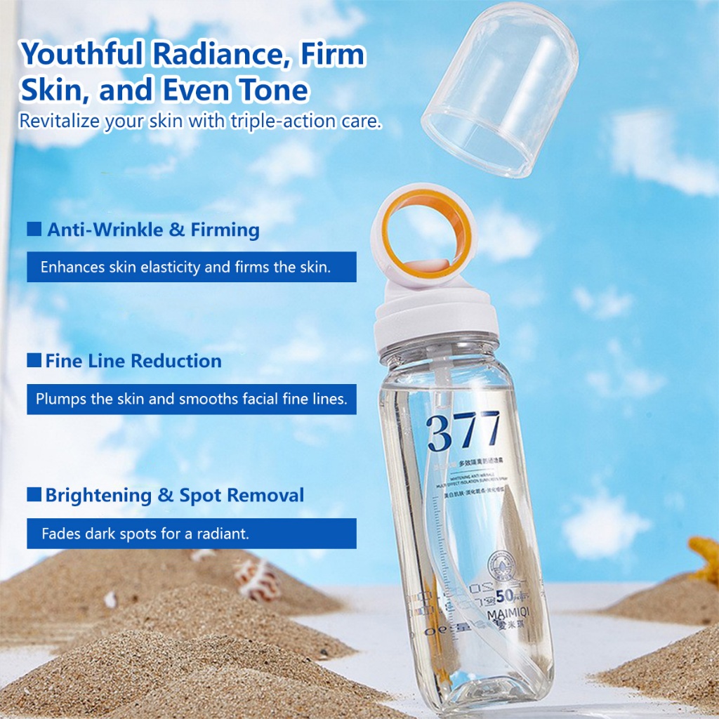 【SG】 377 Whitening Sunscreen Spray SPF 50 PA+++ Sweat Proof UV ...
