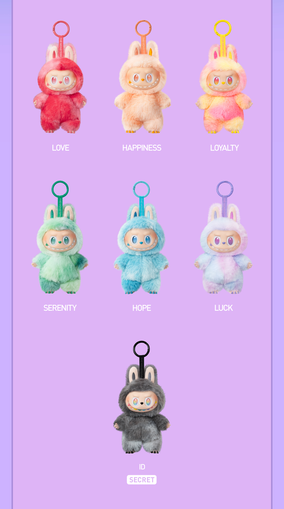 POP MART THE MONSTERS Big into Energy Series-Vinyl Plush Pendant