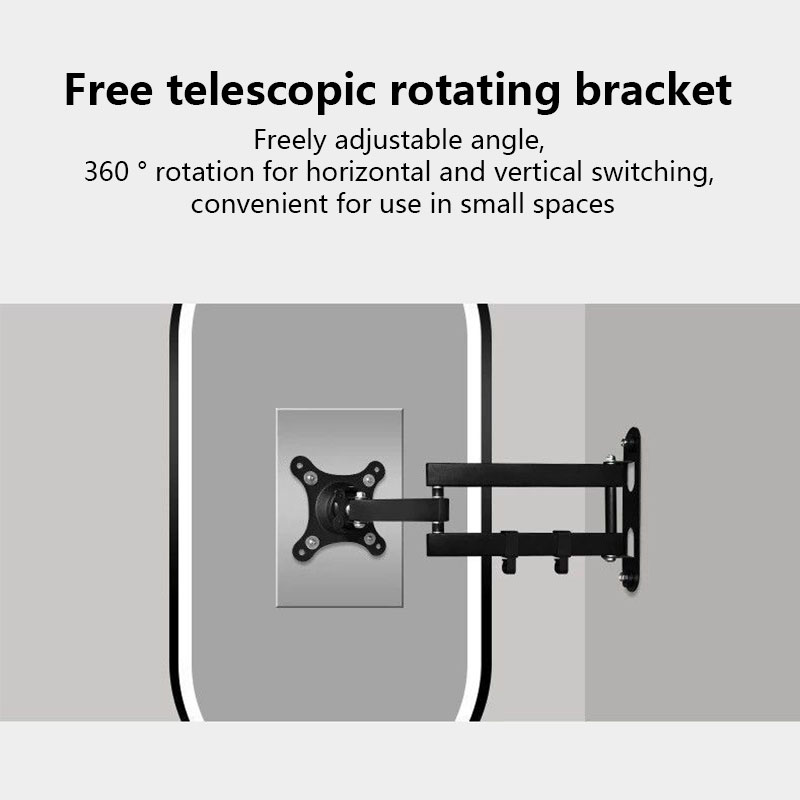 MNS 360 Degree Rotatable Bathroom Mirror Wall Mounted Telescopic ...