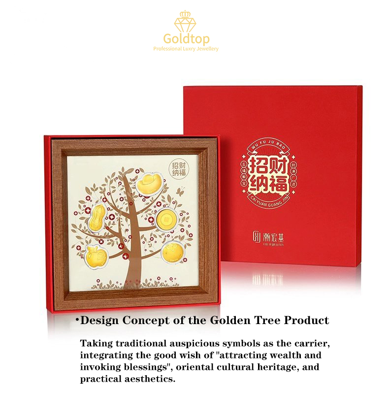 【Goldtop】Inherited Gold Tree Frame-999 Pure Gold（1.0g）-Fortune Home ...