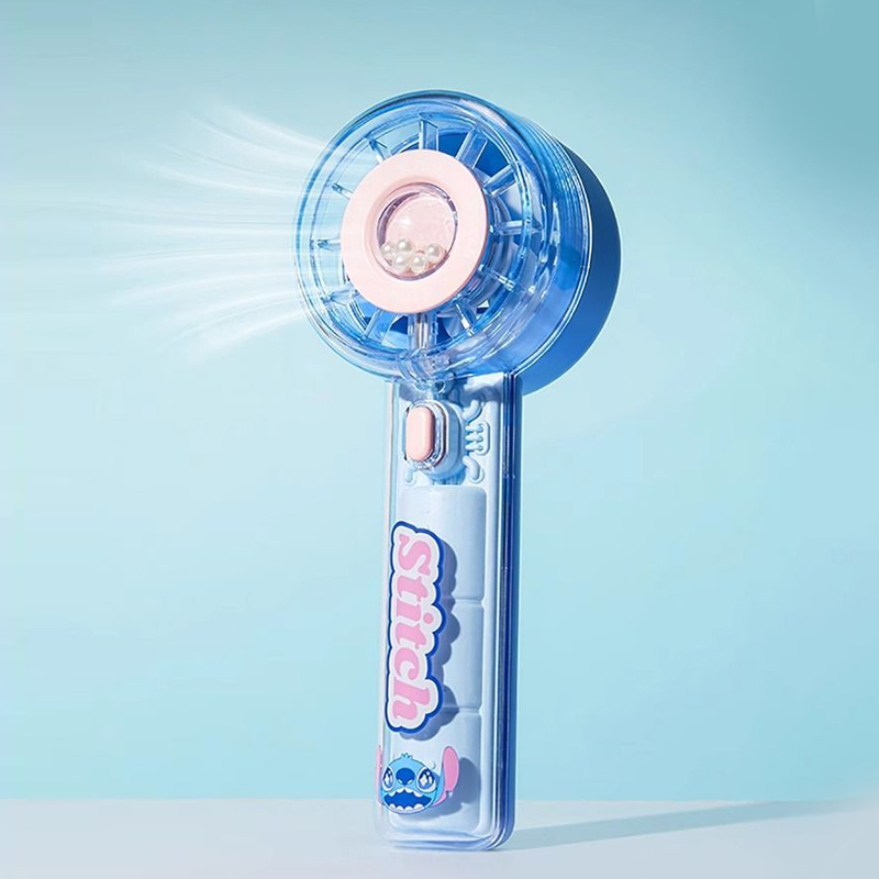 MINISO Disney Stitch Food Party Series Transparent Cooling Fan Turbo ...