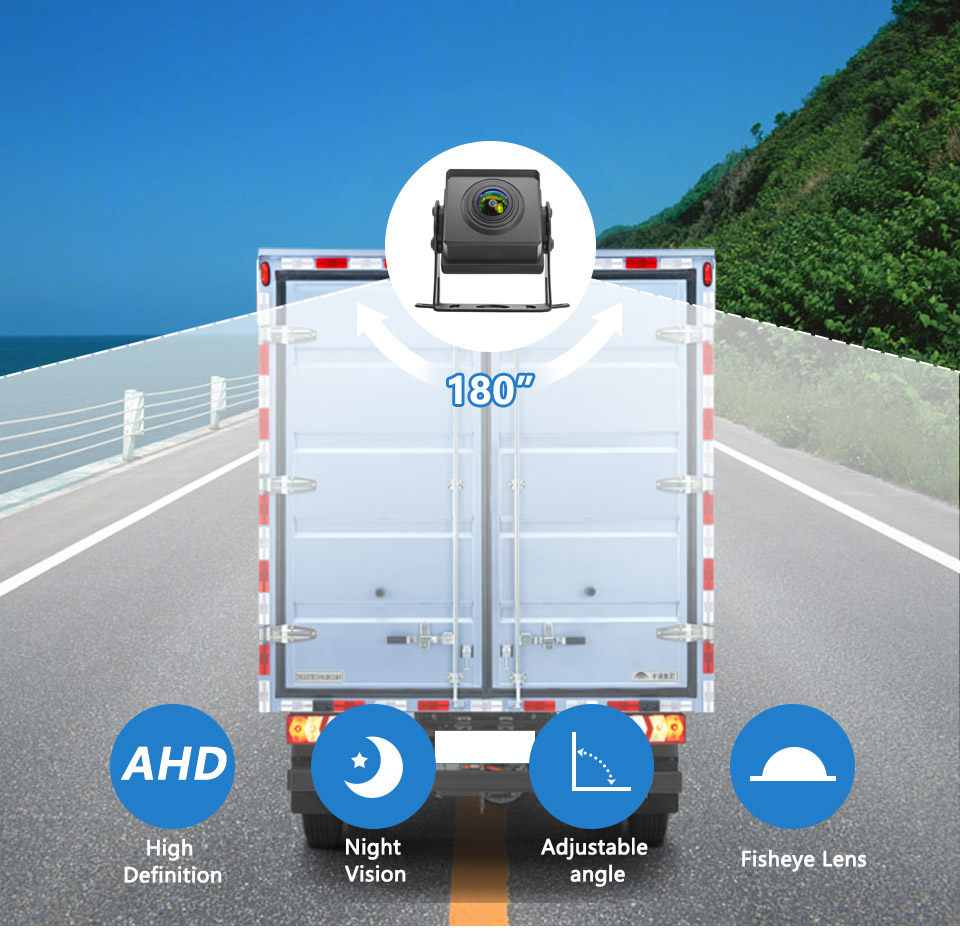 4K 180° AHD 1080P Rear View Heavy Duty Camera Reversing Night Vision ...
