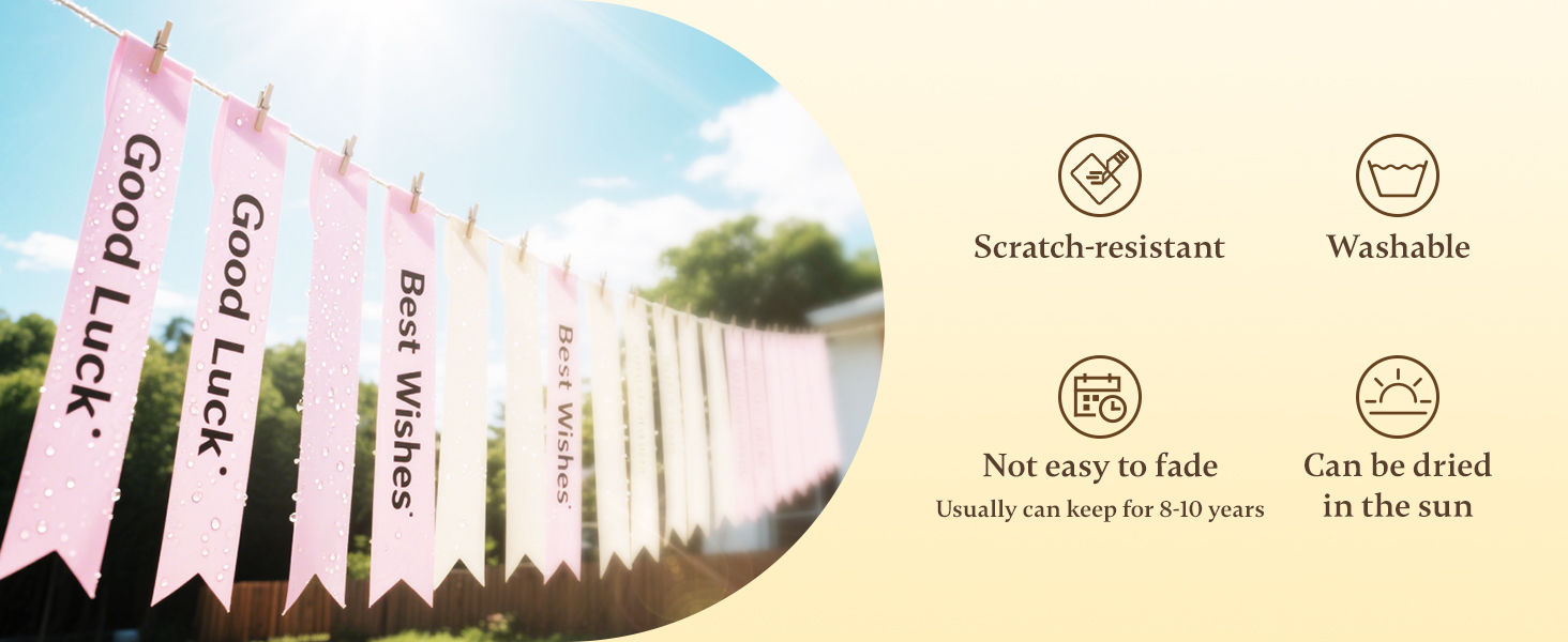 Niimbot N1/B18 Satin Ribbon Thermal Transfer Label Ribbon Gift Bouquet ...