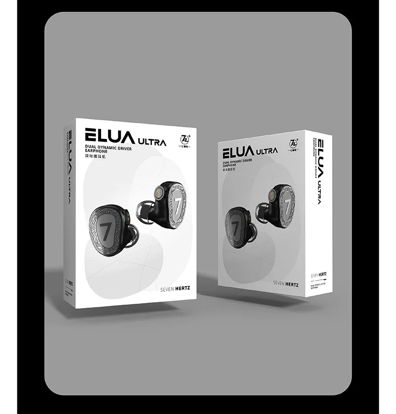 7Hz Elua Ultra HIFI Wired In-Ear Earphones 10 MM + 8 MM Dual Dynamic ...