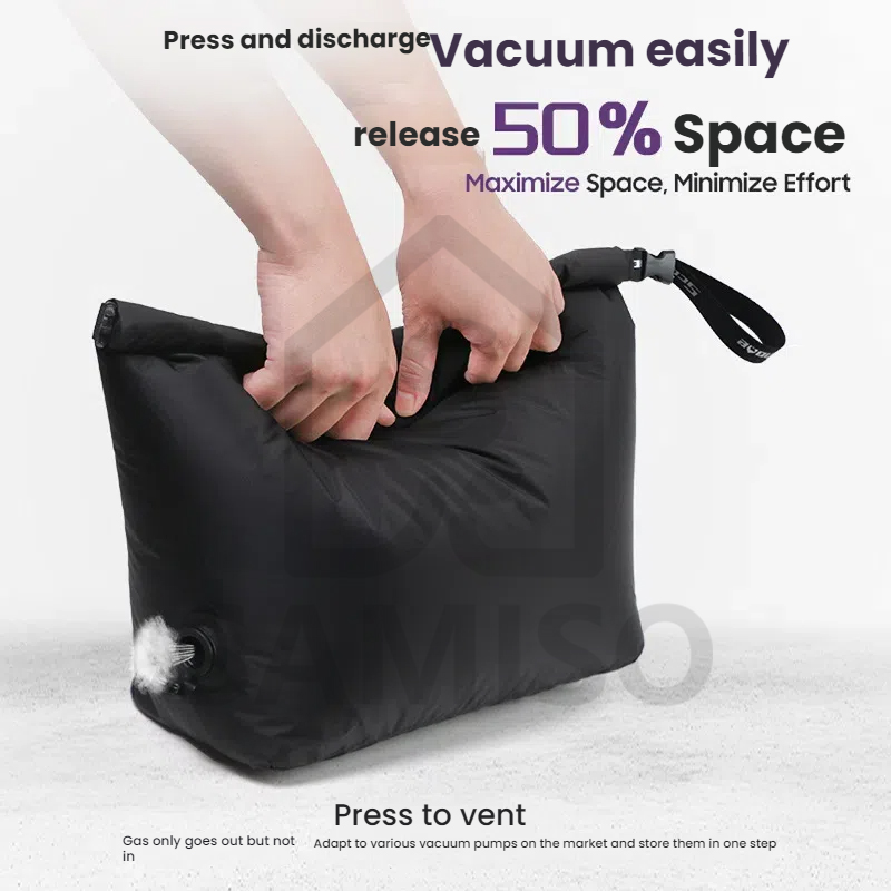 🇸🇬 SG Stock Travel Vacuum Compression Bags Press to Deflate, Reusable ...