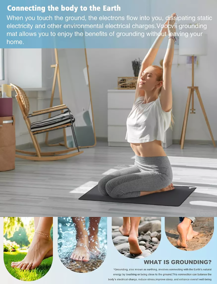 Classic Earthing Mat Grounding Natural Therapy For Sleep Quality ...