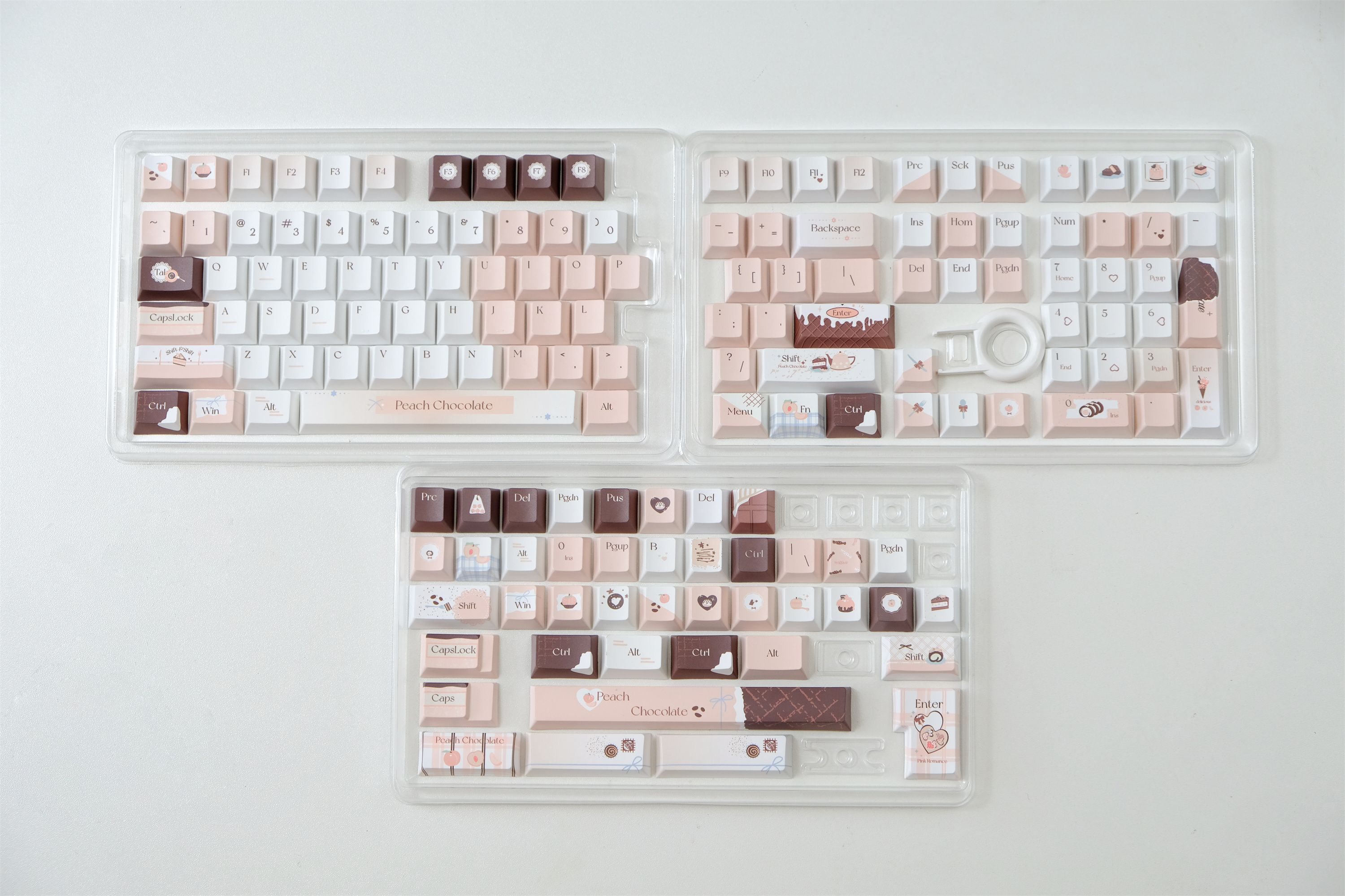 Crispy Peach Keycaps 151 Keys PBT Keycap Cherry Profile DYE-SUB For MX ...