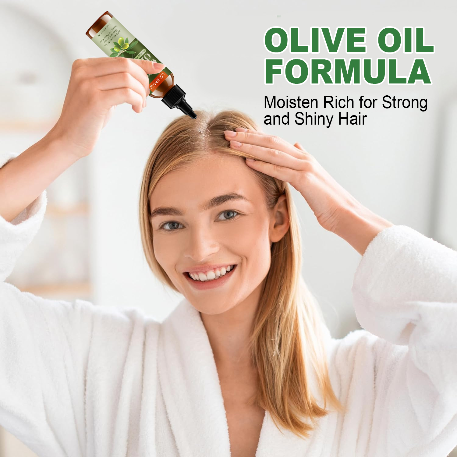 Olive Oil with Pure Ingredients and Essential Oils for Healthy Hair ...