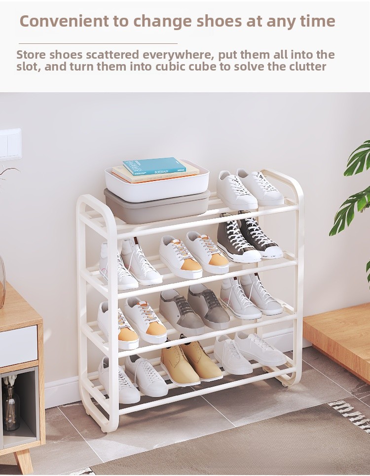 Multi-layer Shoe Rack Outdoor Thick Steel/PP Shoe Organizer Shoe ...