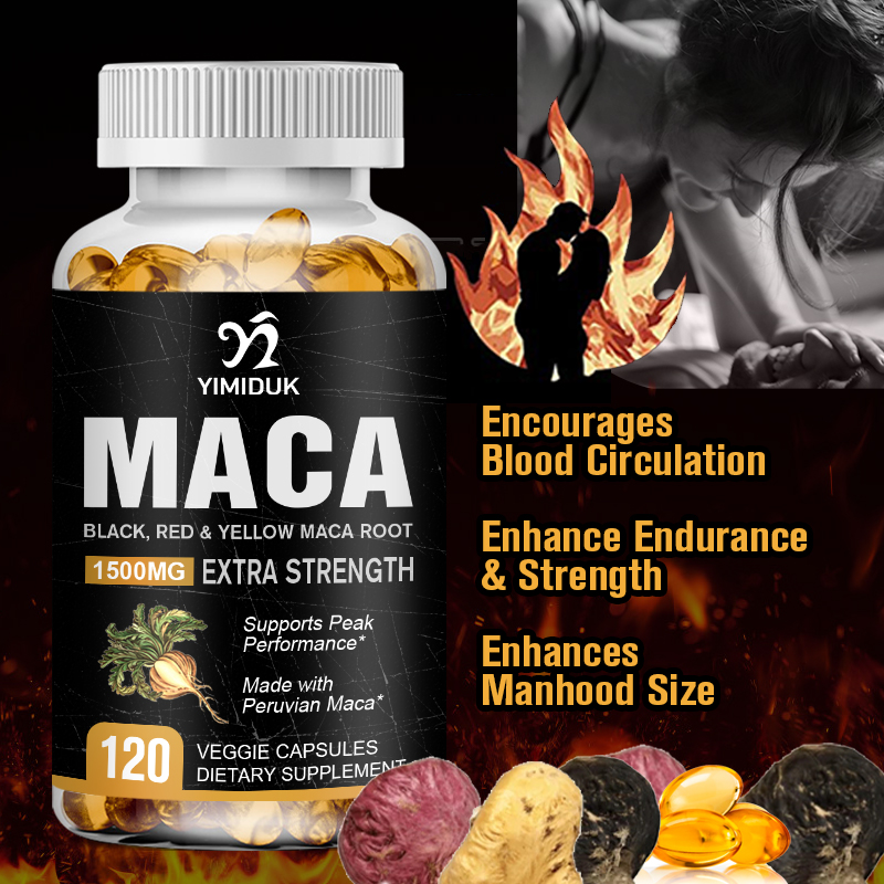 Maca Root Supplement 1500mg, Support Shormonal Balance, Endurance ...