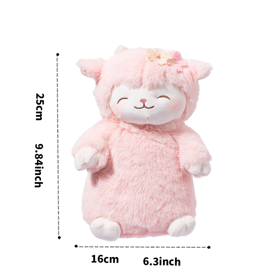 MINISO sheep bleat sakura wool series - aesthetic standing plush doll ...
