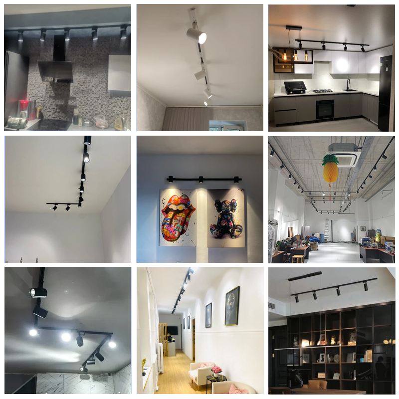 【3 Years Warranty】LED Track Light Set 12/20/30/40W Track Lamp COB ...
