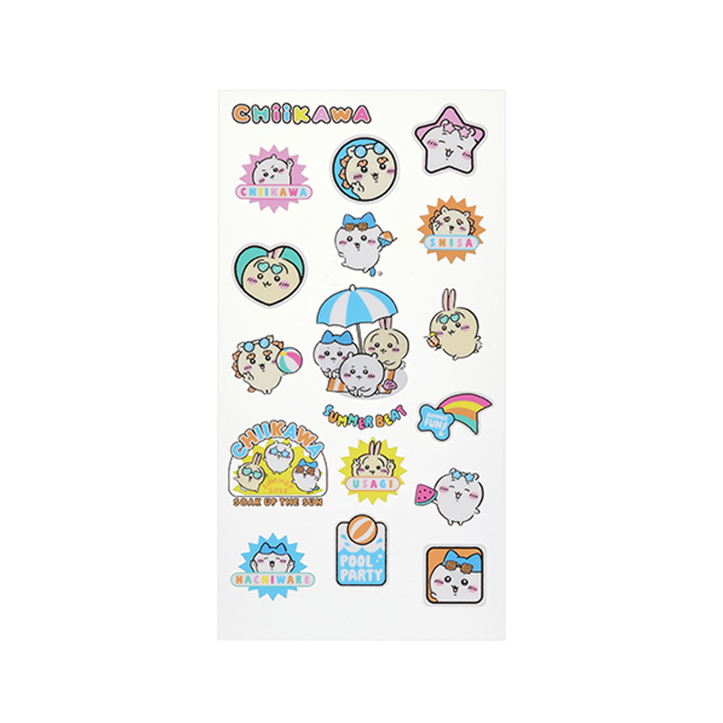 MINISO chiikawa summer series - cute and creative transfer stickers 9.5 ...